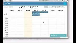 Set appointments in Simple CRM System
