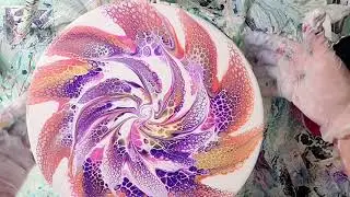 #138 Pinwheel bloom swipe! Sooo Pretty soon sparkly!!!