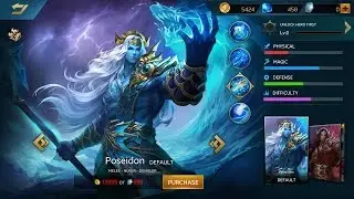 Heroes Evolved : Poseidon Gameplay Newbie ( Rank + Build )