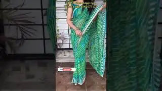 Lehariya printed georgette with embroidery work | #lehariya  | #georgette