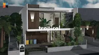Modern Tropical Vacation Home|Welcome to Bloxburg| |Speedbuild|
