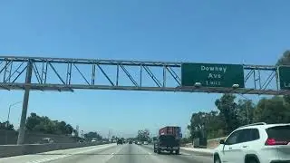 Beautiful day driving on 91 freeway going Avalon blvd SouthBay Pavilion & Farmers Market Carson Ca