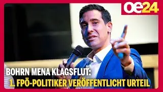 Bohrn Mena Klagsflut: 1. FP&Ouml;-Politiker ver&ouml;ffentlicht Urteil