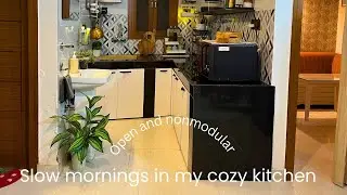 Tiny Open Kitchen Tour 🫖 | Cozy Non-Modular Kitchen | Aesthetic Silent Vlog