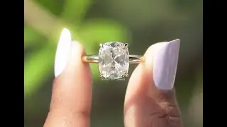 Solitaire Moissanite Engagement Ring