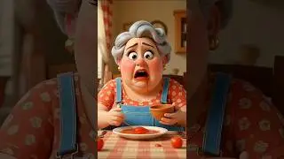 Fat Grandma Eats Tomatoes 🍅| Funny 3D Cartoon Animation
