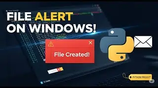 Real-Time File Creation Detection on Windows |Email Alert System #windows #detection #file #python🔥
