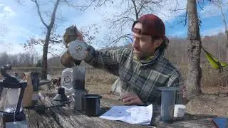 Brewing that perfect camp fire coffee with my new AeroPress.