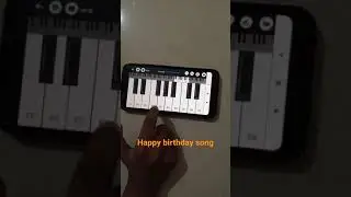 Easy Happy Birthday song playing in keyboard /piano