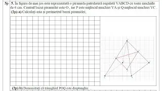 Simularea 1 EN matematică ISJ Ilfov - noiembrie 2025 - Subiectul III