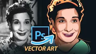 رسمت ماري منيب فيكتور - Vector Art in Photoshop
