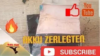 Handy Akku zerlegen (nicht nachmachen )