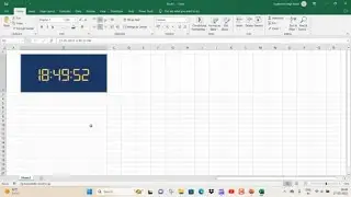 Digital Clock | Digital Clock in Excel | Digital Clock using VBA code | how to create digital clock.
