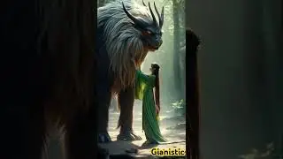 Giant beast with girl #3d #music #animation #viralvideo #shorts #shortvideo #youtube #trend #giant