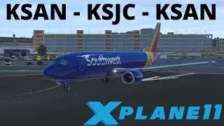 XPlane 11 | Southwest Old School Ops | San Diego - San Jose & Back | IXEG B737-300
