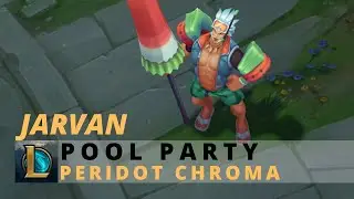 Pool Party Jarvan Peridot Chroma - League Of Legends