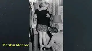 Geniuses of retro life of America. Luxurious life of celebrities. Marilyn Monroe. Sophia Loren.