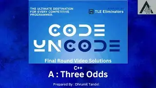 Three Odds - Code Uncode Finals Solutions