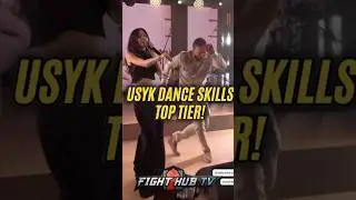 Usyk FLEXES dance moves with amazing footwork; HE CAN DO IT ALL 🤣
