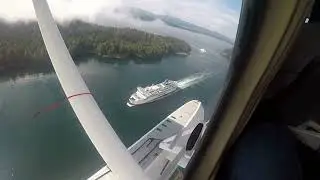 Seair Charters Flying through Active Pass in the BC gulf Islands on our way to Pender Island