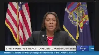 State attorneys general react to Trump administration's federal funding freeze | Raw