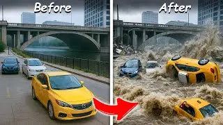 Fails Galore After Storm Claudia Hits The UK!! | UK Flooding | Vehicles vs Floods compilation | #3