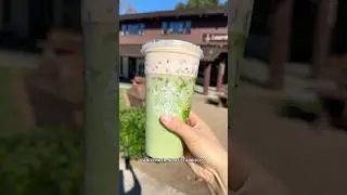 Trying Starbucks Dubai Chocolate Pistachio Matcha Latte #starbucks #dubaichocolate #starbuckscoffee