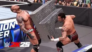 Рэнди Ортон против CM Punk &ndash; матч по экстремальным правилам | Полный матч WWE 2K25 (4K Ultra)