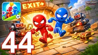 Stickman Party - Gameplay Walkthrough Part 44 - Tournament Mode 1 2 3 4 Players Free New MiniGames