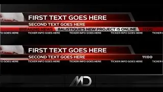 Broadcast News Lower Thirds /// After Effects Template
