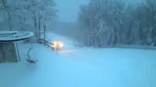 Laceno - Nevicata 8 Marzo 2016 - Il battipista (parte II)