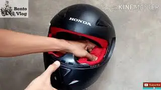 bongkar Helm TRX R Honda CBR.