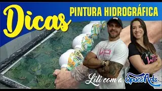 Usando Ativador na pintura hidrográfica