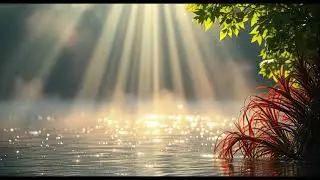 Aqua Tranquility: the flow river is a peacefull sound to your body