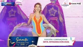 En traje de baño: las candidatas a Señorita Integración 2026 se lucieron en lindos trajes de baño.