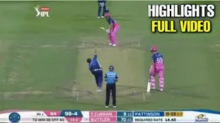 IPL 2020- MI vs RR full match highlights- Match 20 Highlights