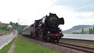 Dampfspektakel 2018 | 52 1360 der IGE Werrabahn mit Volldampf entlang der Mosel