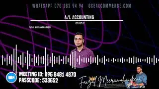 DA/AAT/FAC-101 | Accounting Concepts | கணக்கீட்டு எண்ணக்கருக்கள்