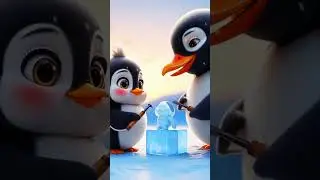 Penguin the Sculptor!! #cute #penguin #funny #cartoon #movie #animation #edit #sad #animals #memes