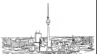 Berlin City Outline Animation