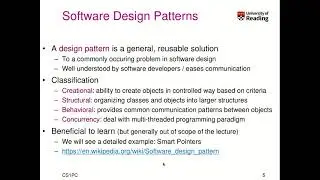 CS1PC C++ Week 5-1-1: Advanced C++ Topics 1: Software Design Patterns, the Factory Class
