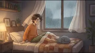 Slow Living Rainy Night, Cozy Ambience & Rain ASMR | Ghibli-Style Animation