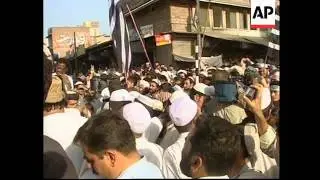 Rally by party whose leader has been detained + file
