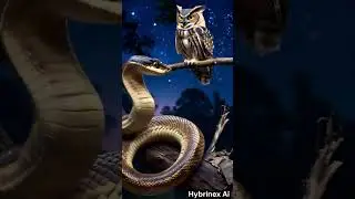 Wisdom meets stealth: Owl 🦉 + Snake 🐍 fusion! The ultimate predator reborn! 🌀 #Fusion #CreativeShort