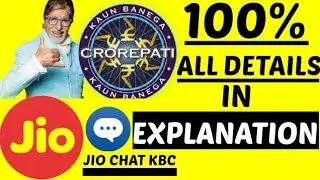 HOW TO PLAY KBC ON JIO CHAT | 100% WORK | MUST WATCH