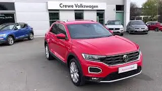 Approved Used Volkswagen T-Roc SEL 1.5TSI 150PS in Flash Red - CX20OMB