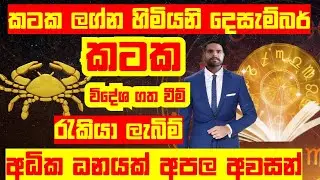 කටක ලග්න හිමියනි දෙසැම්බර් අධික ධනයක් අපල අවසන් kataka lagna cancer zodiac december sinhala palapala