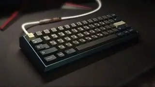 Fjell Unikorn Gummy O-Ring Mount (Merro60 PCB) - Cherry MX Blacks on Aluminum Plate Typing Sounds