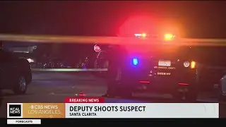 Deputy shoots suspect in Santa Clarita