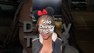 Solo Disney Trip 🐭💙 #ytshorts #vlog #krisslife #shortsviral #chatfam #disneyland #disney #fypシ